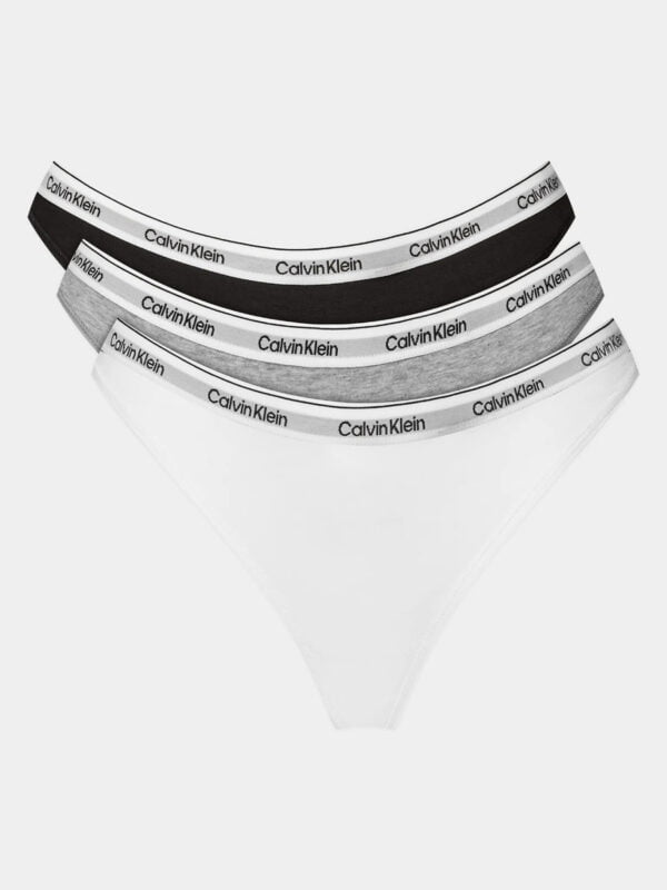 Calvin Klein dámská tanga 3pack - S (MPI)