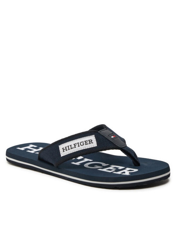 Tommy Hilfiger pánské tmavě modré žabky - 42 (DW5)