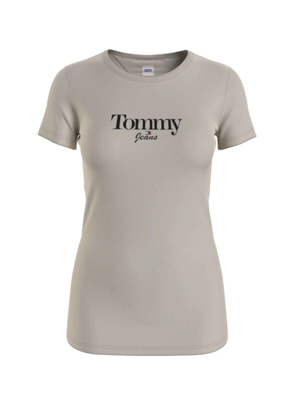 Tommy Jeans dámské béžové tričko - XS (ACE)